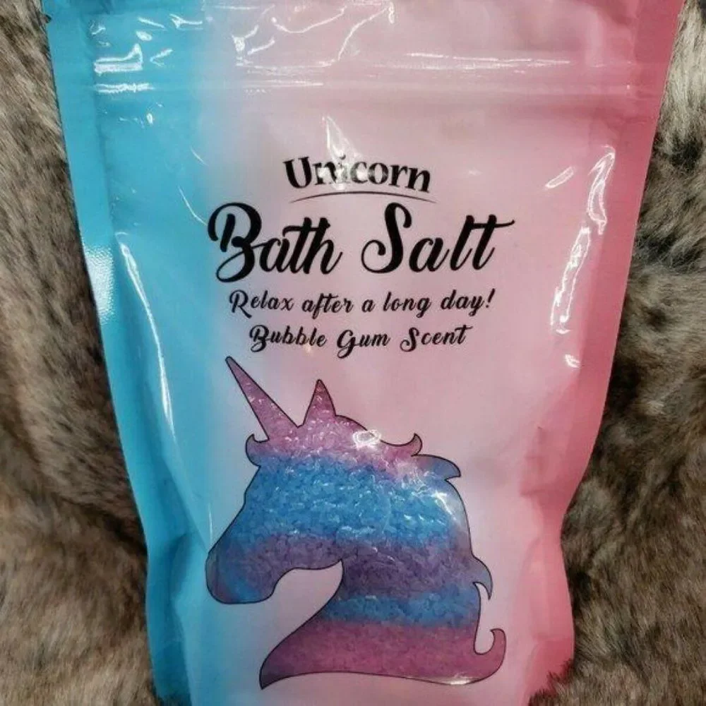 Unicorn Bath Salt Bubble Gum‎ Scent --11.28oz Bubble Bath